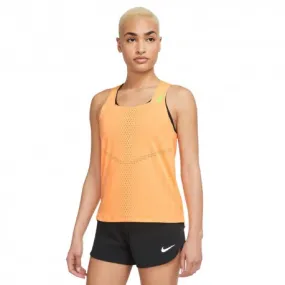 Nike Women's Orange Aeroswift Running Tank Top