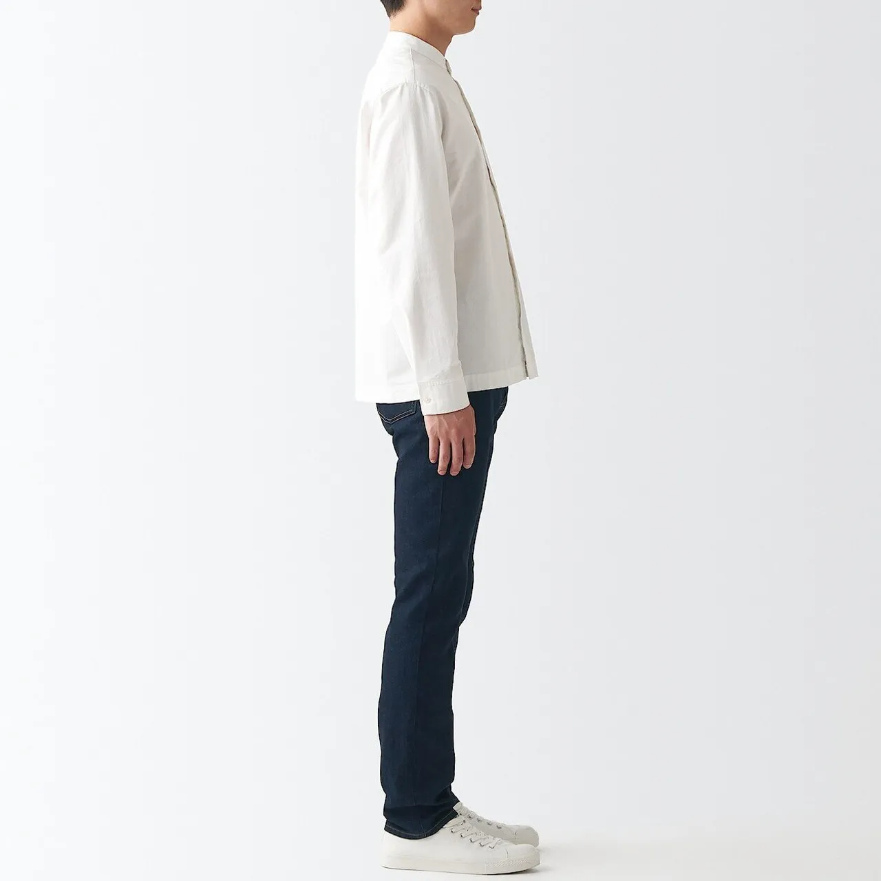 Pantaloni slim in denim elasticizzato Lunghezza gamba extra lunga